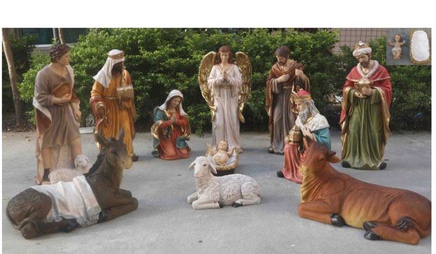 Large outdoor deals nativity set