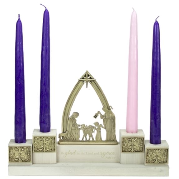 REGAL BRAND SlFAWlS ADVENT WREATH WITH ADJUSTABLE HEIGHT PASCHAL