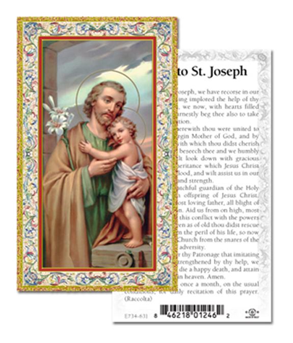 Prayer to Saint Joseph Paper Holy Card, Pack of 100